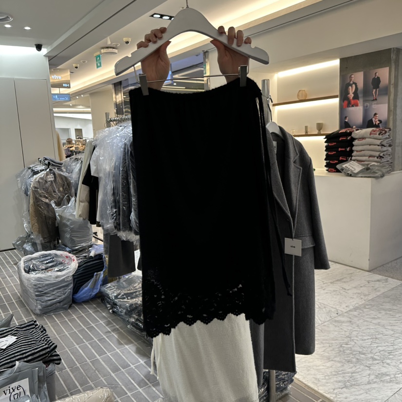 VIVE東大門㊣實拍女士新品熱賣25秋冬休閑推薦半身裙中短裙VIVE半身裙/中短裙圖色2