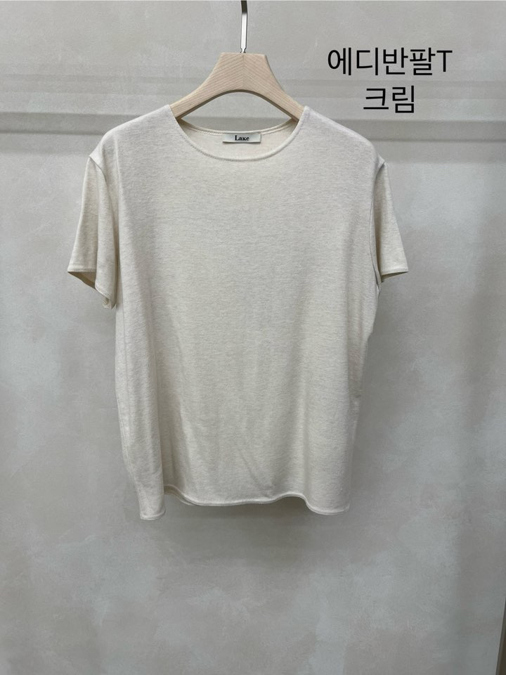 LAKE-A韓國代購㊣女裝新款人氣熱賣職業25秋冬休閑推薦T恤Lake sideT恤圖色1