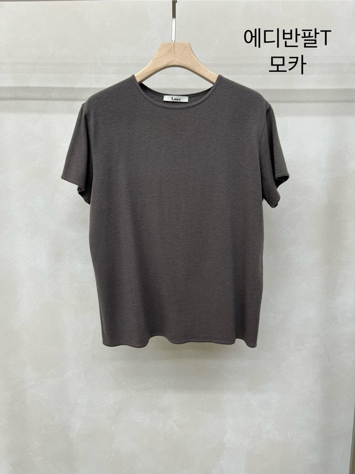LAKE-A韓國代購㊣女裝新款人氣熱賣職業25秋冬休閑推薦T恤Lake sideT恤圖色3