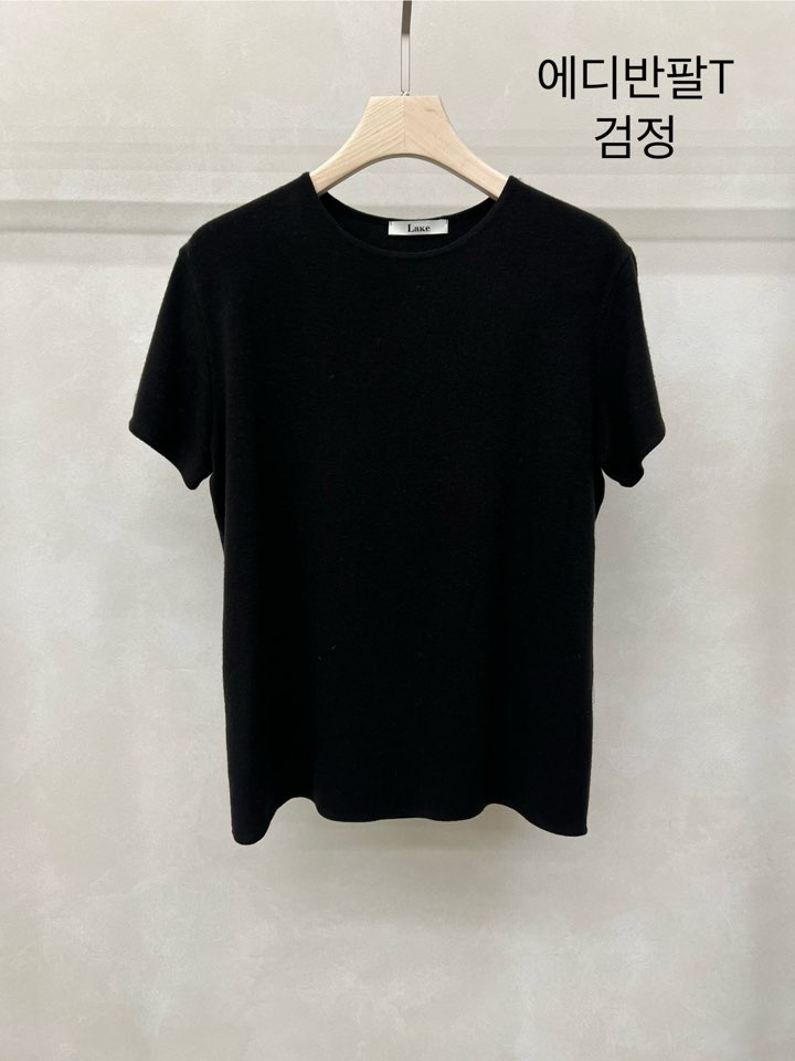 LAKE-A韓國代購㊣女裝新款人氣熱賣職業25秋冬休閑推薦T恤Lake sideT恤圖色4