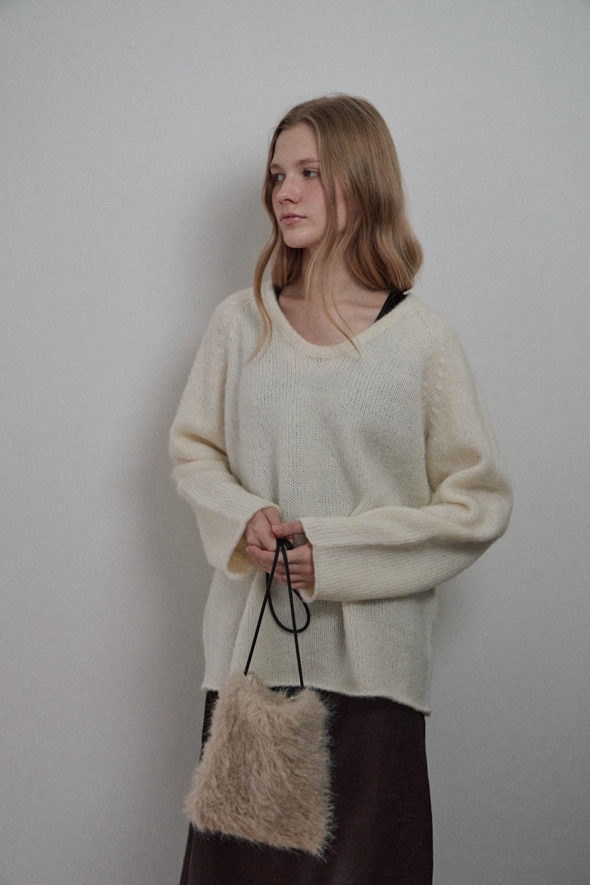 B_GARDER韓國代購㊣女裝新品推薦25秋冬休閑人氣時尚針織衫V領B.GARDER針織衫