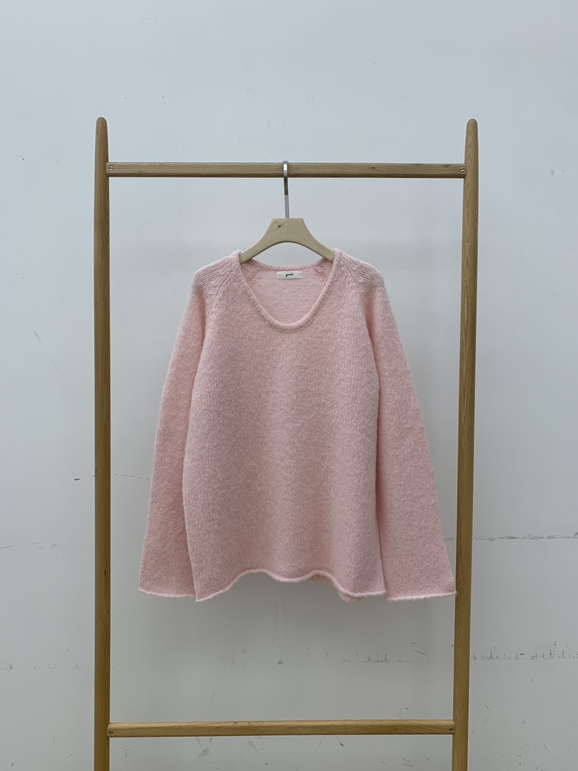 B_GARDER韓國代購㊣女裝新品推薦25秋冬休閑人氣時尚針織衫V領B.GARDER針織衫圖色2