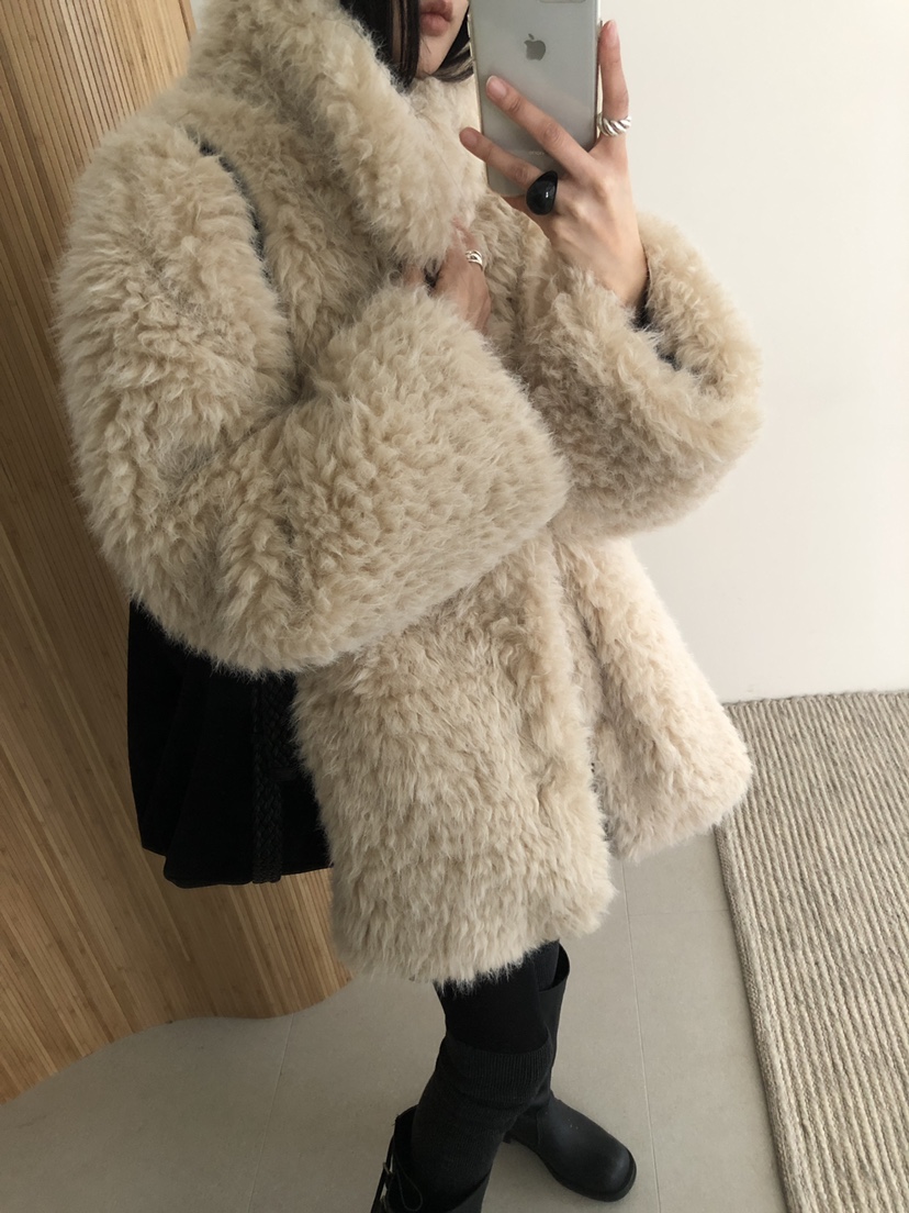 B_GARDER韓國代購㊣女士新款休閑25秋冬推薦時尚熱賣短款大衣B.GARDER短款大衣