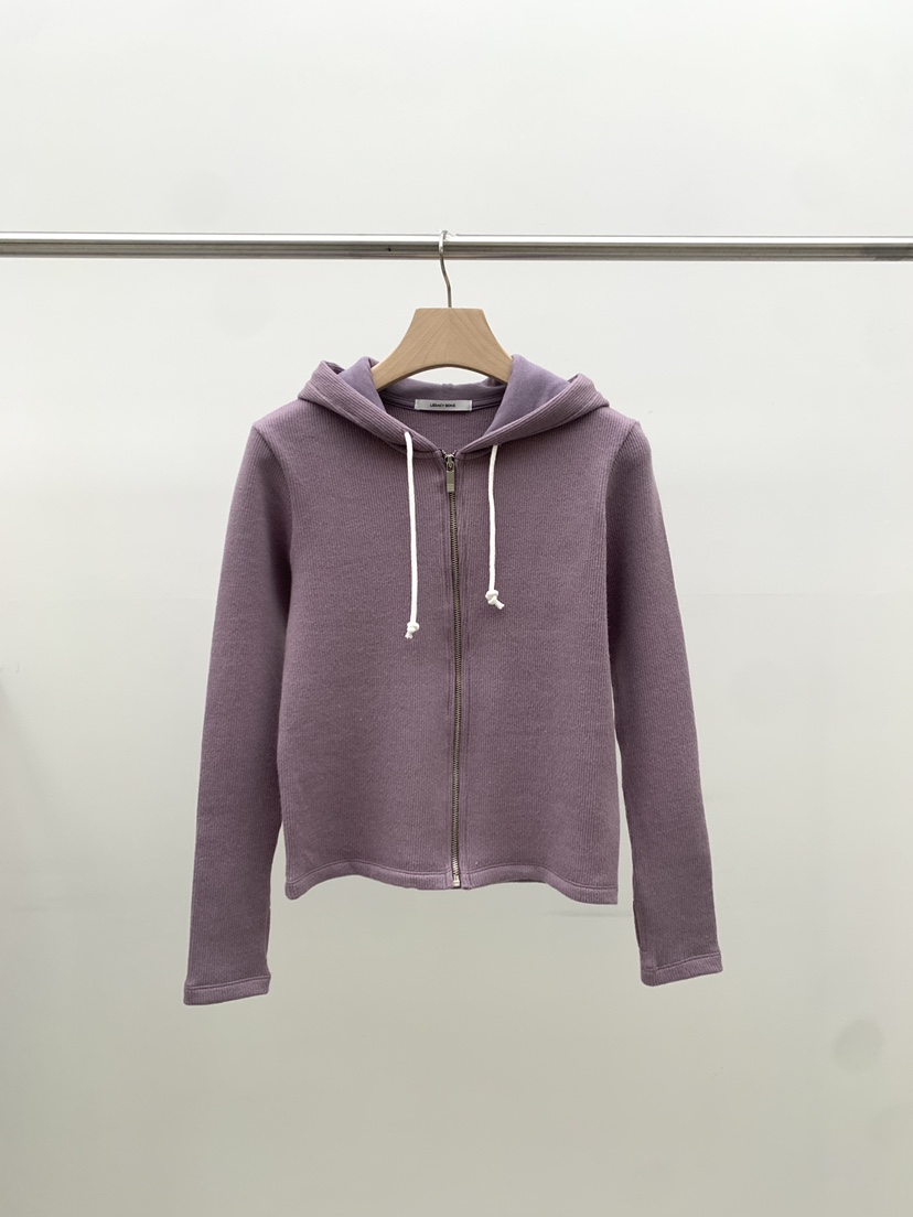 LEGACY BONE東大門㊣直郵女士新品25秋冬衛衣連帽拉鏈衫羊毛LEGACY BONE衛衣圖色2