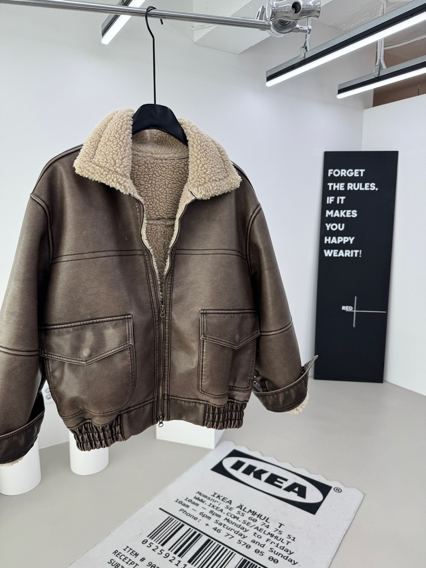 RED-A東大門㊣直郵女裝新品人氣職業推薦25秋冬熱賣夾克復古RED-A夾克圖色2