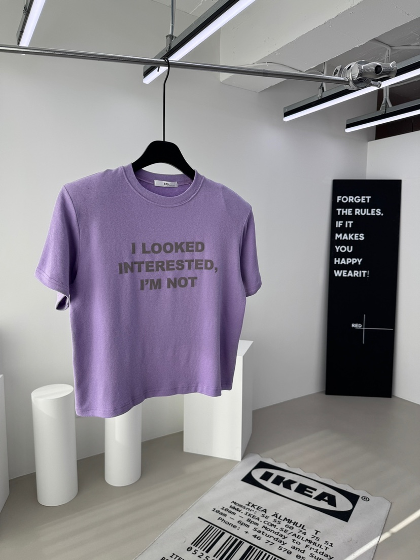 RED-A東大門㊣實拍女裝新品熱賣25秋冬時尚休閑推薦職業T恤RED-AT恤圖色2