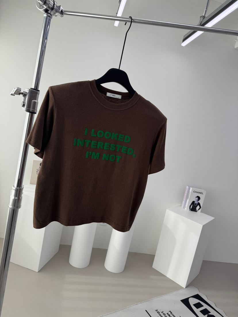 RED-A東大門㊣實拍女裝新品熱賣25秋冬時尚休閑推薦職業T恤RED-AT恤圖色3