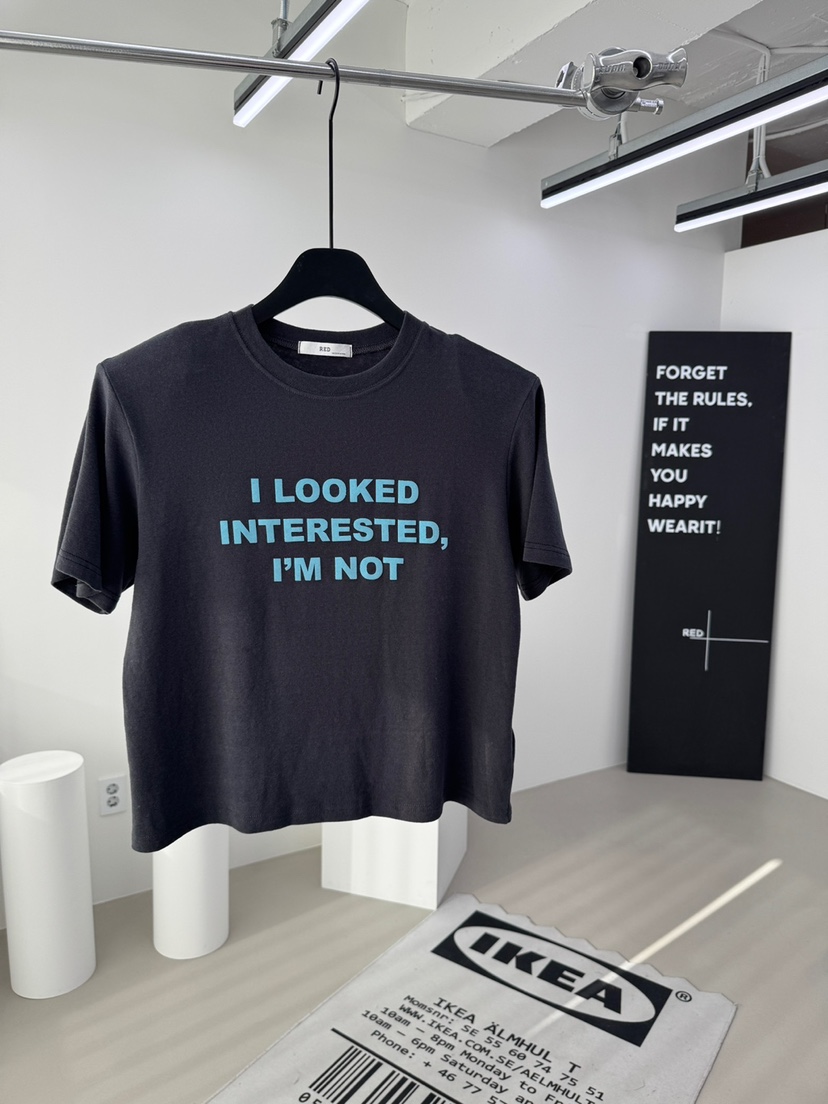 RED-A東大門㊣實拍女裝新品熱賣25秋冬時尚休閑推薦職業T恤RED-AT恤圖色5