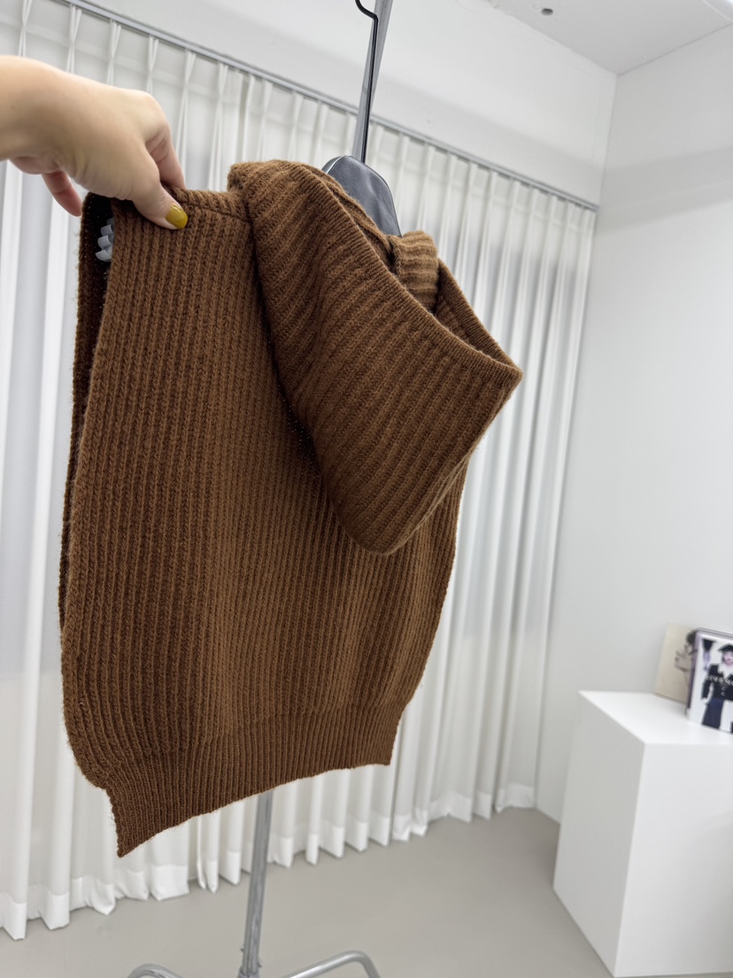 RED-A東大門㊣直郵女裝新款25秋冬人氣針織衫拉鏈保暖連帽RED-A針織衫