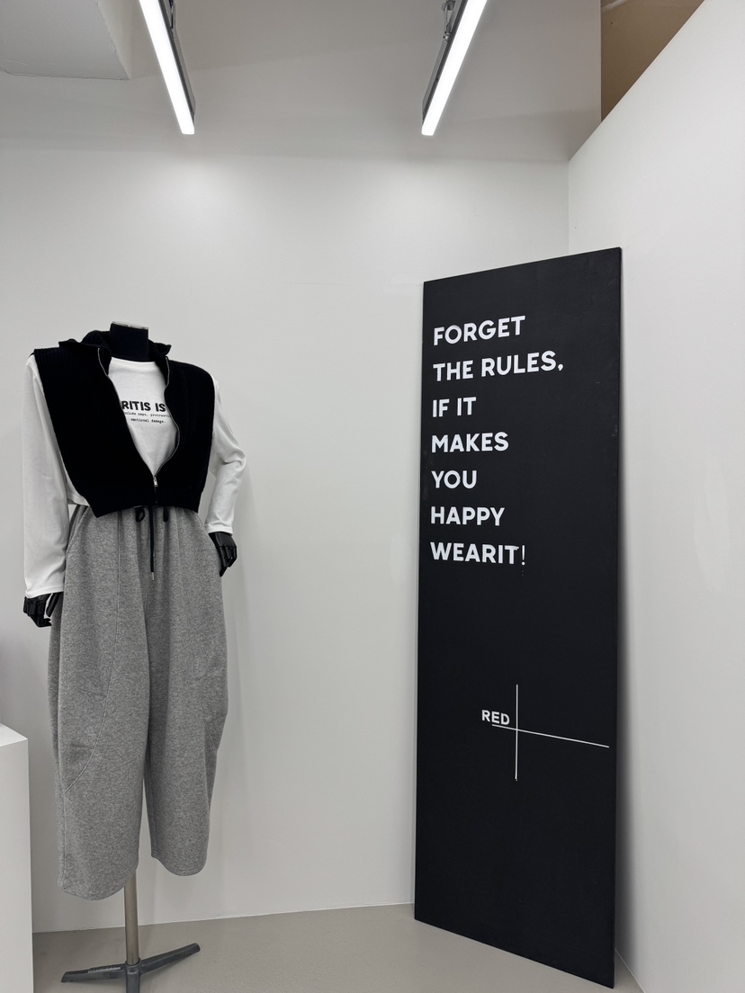 RED-A東大門㊣直郵女裝新款25秋冬人氣針織衫拉鏈保暖連帽RED-A針織衫