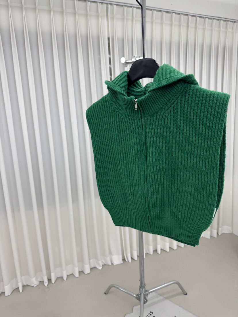 RED-A東大門㊣直郵女裝新款25秋冬人氣針織衫拉鏈保暖連帽RED-A針織衫圖色3