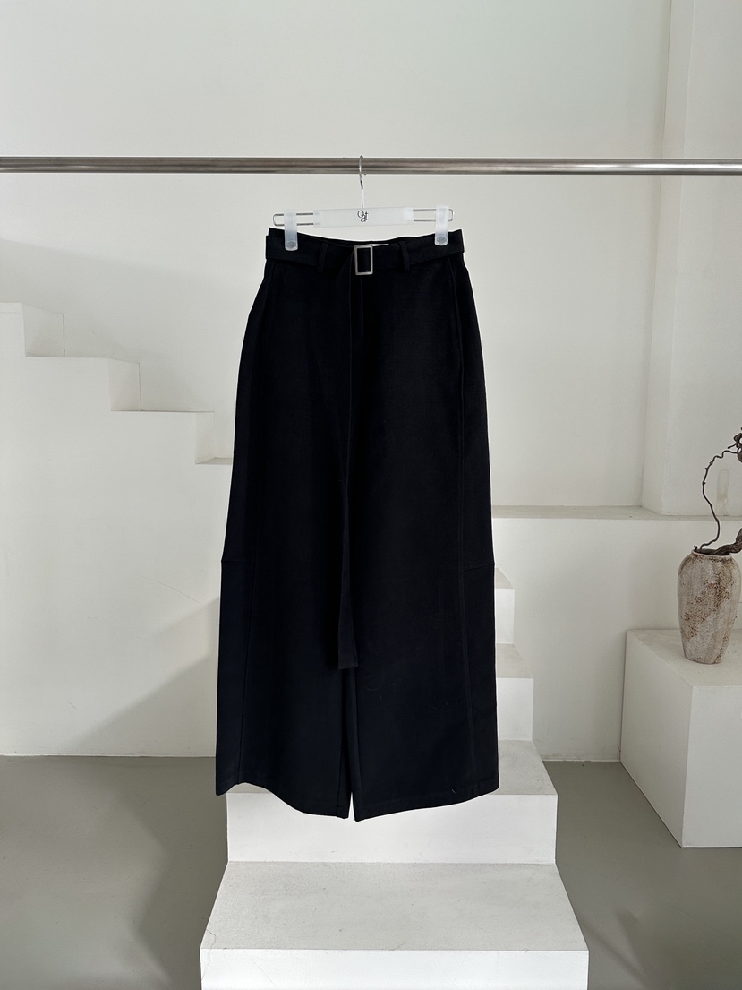 OATMEAL東大門㊣直郵女裝新款時尚推薦休閑熱賣休閑褲含腰帶OATMEAL休閑褲圖色2