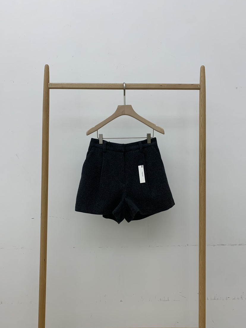 B_GARDER東大門㊣直郵女裝新品人氣熱賣時尚短褲華夫格羊毛B.GARDER短褲圖色2