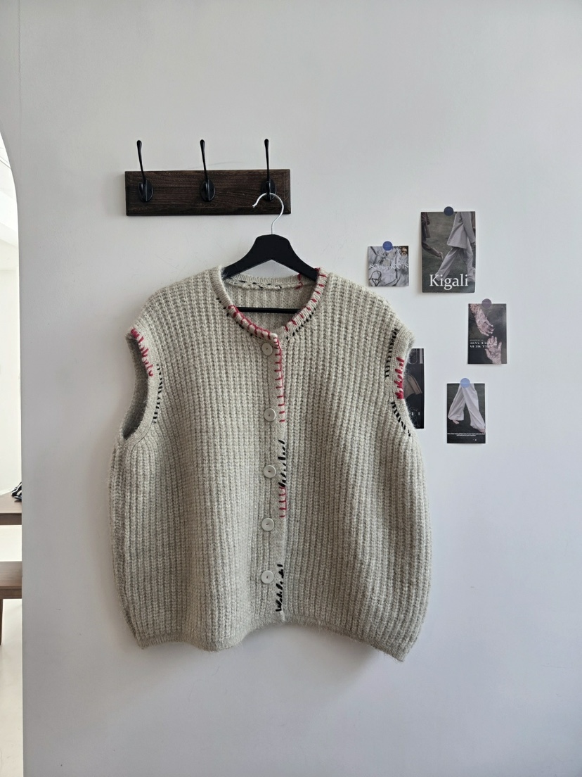 YESFREE東大門㊣代購女裝新款推薦熱賣職業人氣休閑25秋冬馬甲YESFREE馬甲圖色1