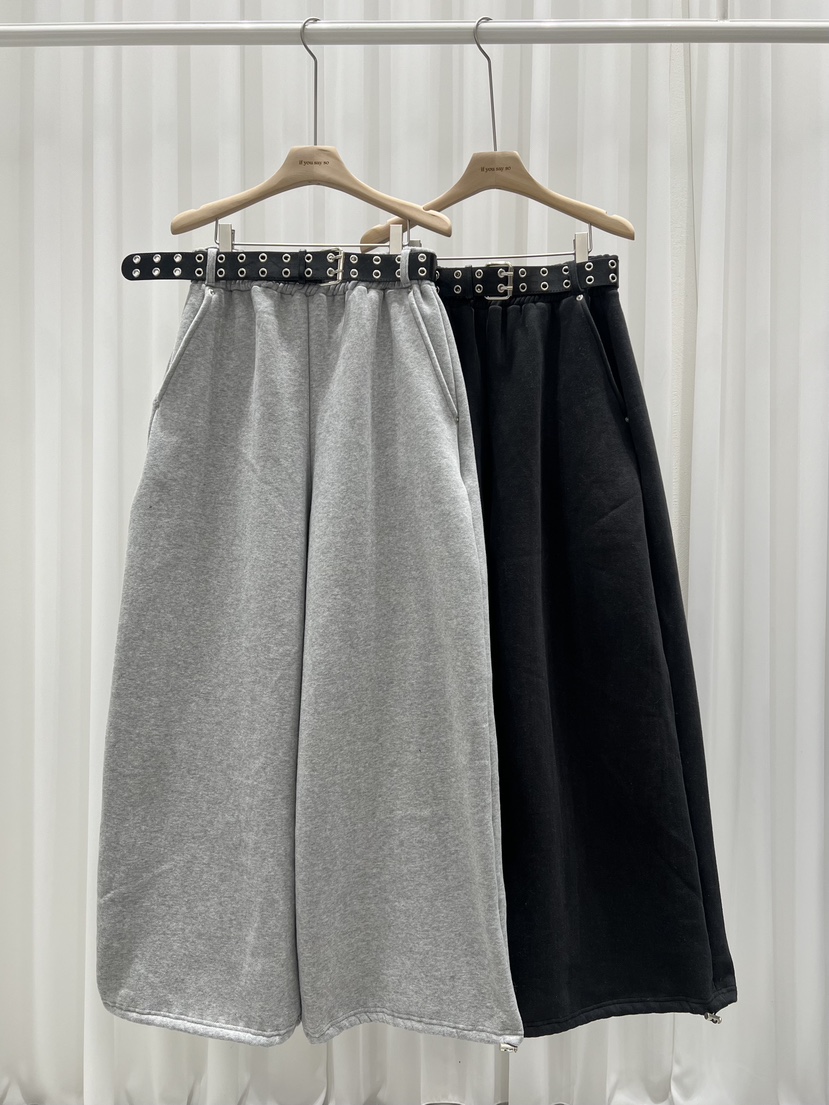 IF YOU SAY SO東大門㊣實拍女士新品職業休閑褲含腰帶加絨IF YOU SAY SO休閑褲