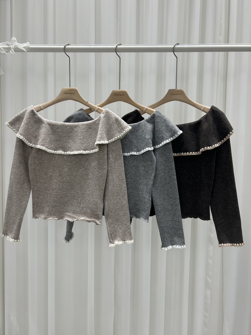 IF YOU SAY SO韓國直郵㊣女裝新品休閑25秋冬時尚針織衫IF YOU SAY SO針織衫