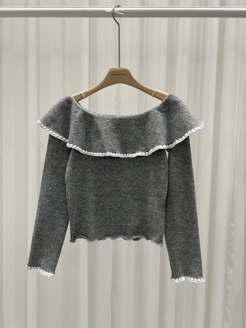 IF YOU SAY SO韓國直郵㊣女裝新品休閑25秋冬時尚針織衫IF YOU SAY SO針織衫圖色1