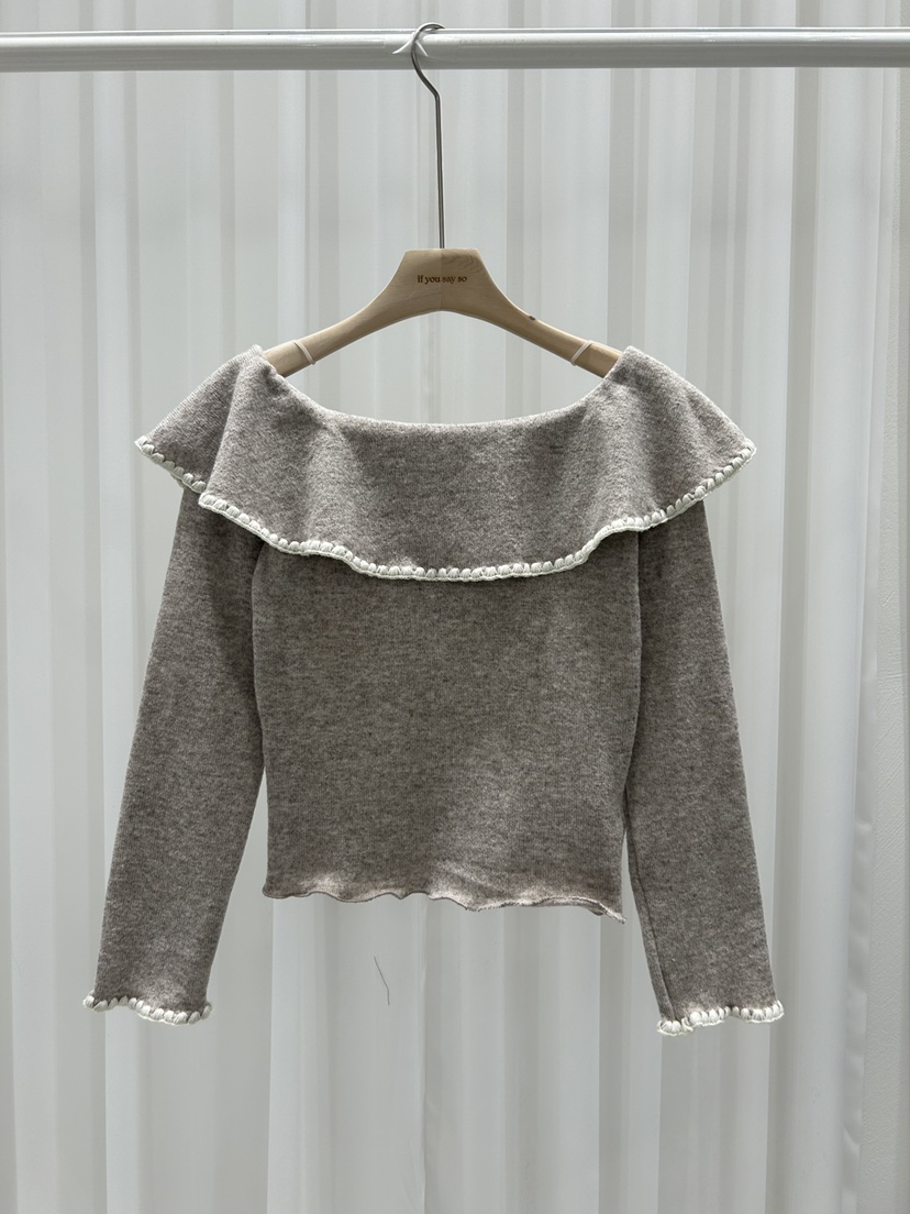 IF YOU SAY SO韓國直郵㊣女裝新品休閑25秋冬時尚針織衫IF YOU SAY SO針織衫圖色2