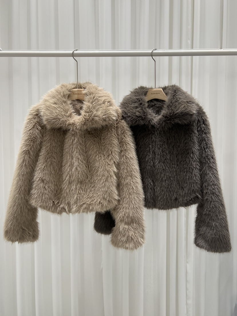 IF YOU SAY SO東大門㊣直郵女裝新款熱賣25秋冬短款大衣IF YOU SAY SO短款大衣