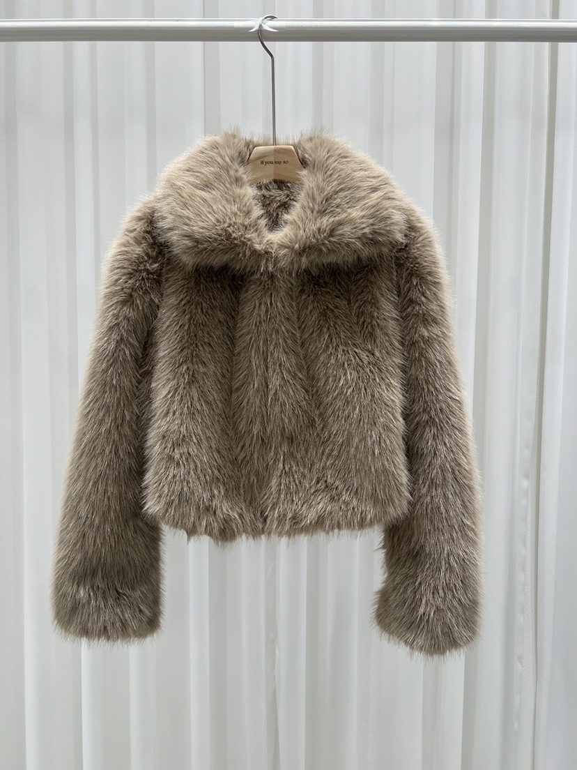 IF YOU SAY SO東大門㊣直郵女裝新款熱賣25秋冬短款大衣IF YOU SAY SO短款大衣圖色2