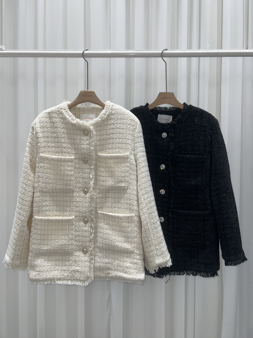 IF YOU SAY SO東大門㊣直郵女裝新品25秋冬休閑時尚夾克IF YOU SAY SO夾克