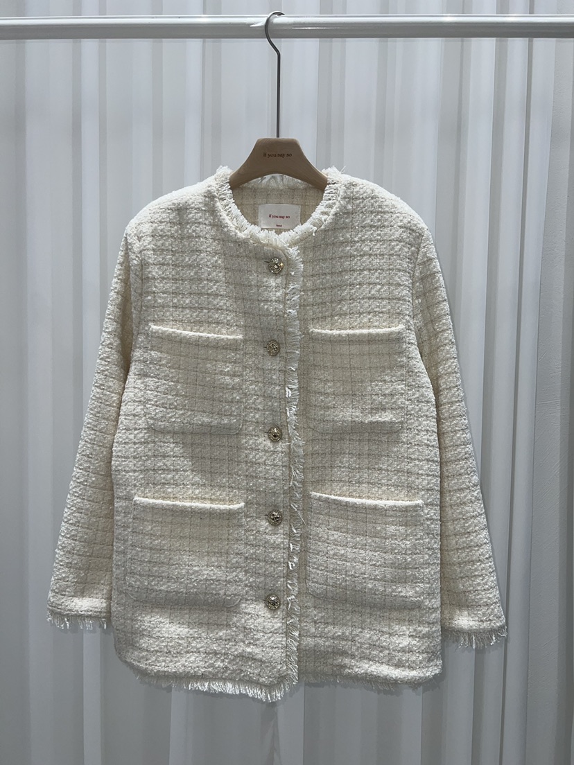 IF YOU SAY SO東大門㊣直郵女裝新品25秋冬休閑時尚夾克IF YOU SAY SO夾克圖色1