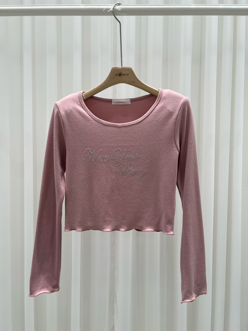 IF YOU SAY SO韓國代購㊣女士新品推薦熱賣25秋冬長袖T恤IF YOU SAY SO長袖T恤圖色3