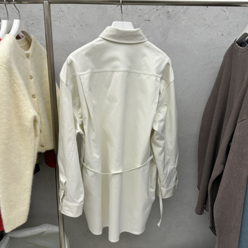 SIXTEEN東大門㊣實拍女士新款25秋冬人氣時尚襯衫蕾絲衫含腰繩SIXTEEN襯衫/蕾絲衫