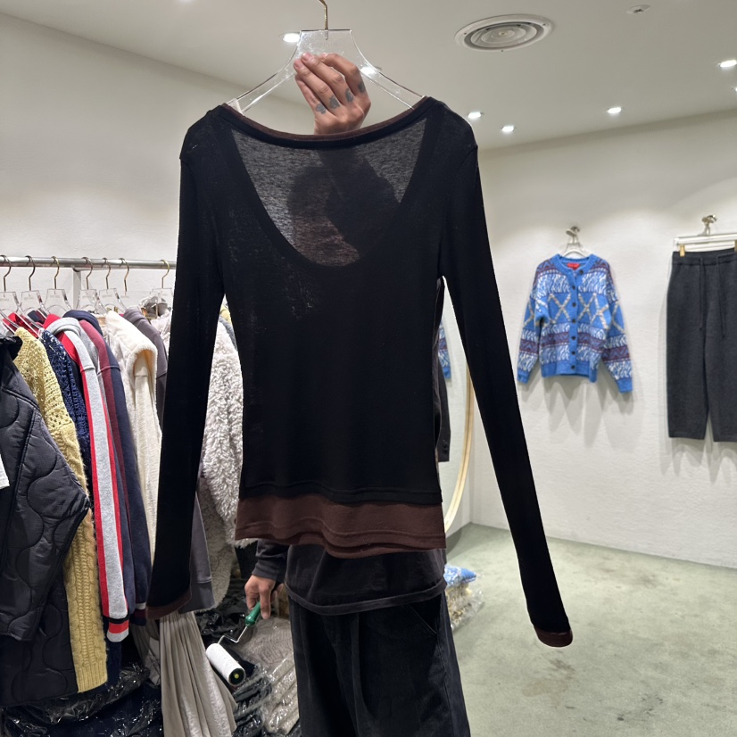 JERRY HALL-P東大門㊣實拍女士新款時尚25秋冬熱賣長袖T恤JERRY HALL長袖T恤