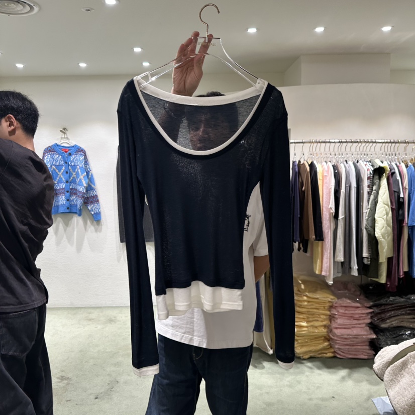 JERRY HALL-P東大門㊣實拍女士新款時尚25秋冬熱賣長袖T恤JERRY HALL長袖T恤圖色2