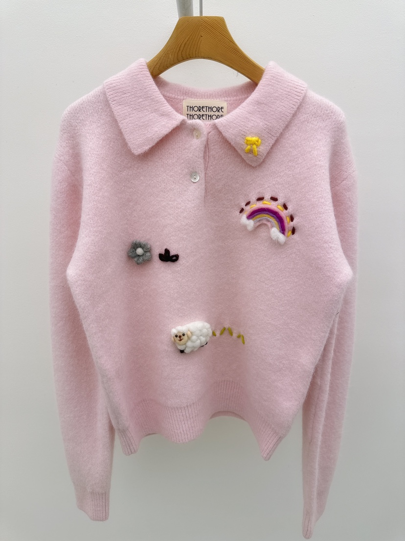 THORE東大門㊣代購女裝新品25秋冬休閑人氣熱賣推薦職業針織衫THORE針織衫圖色2