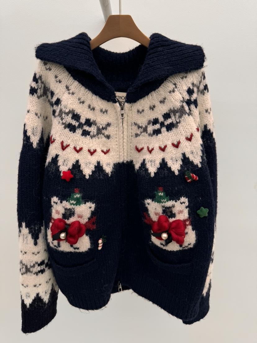 THORE韓國直郵㊣女士新品25秋冬職業休閑推薦熱賣時尚針織衫THORE針織衫圖色2