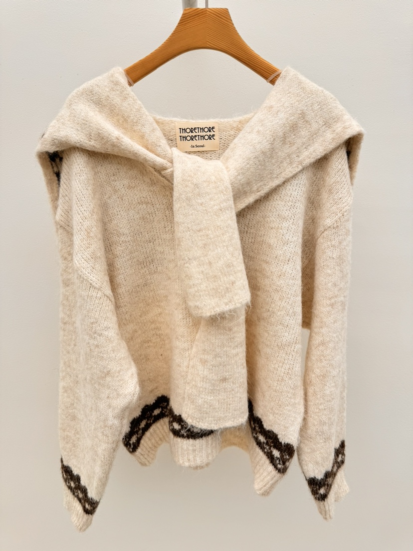 THORE東大門㊣實拍女裝新款休閑25秋冬職業人氣時尚推薦針織衫THORE針織衫圖色1