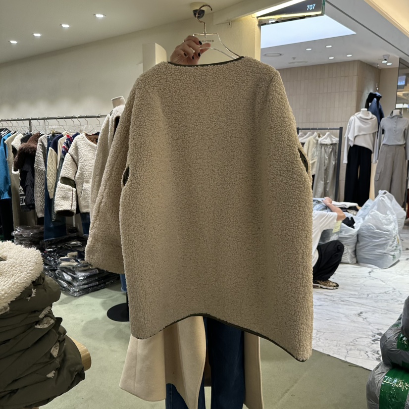 JERRY HALL-P韓國直郵㊣女裝新款時尚推薦夾克羊毛復古長款JERRY HALL夾克