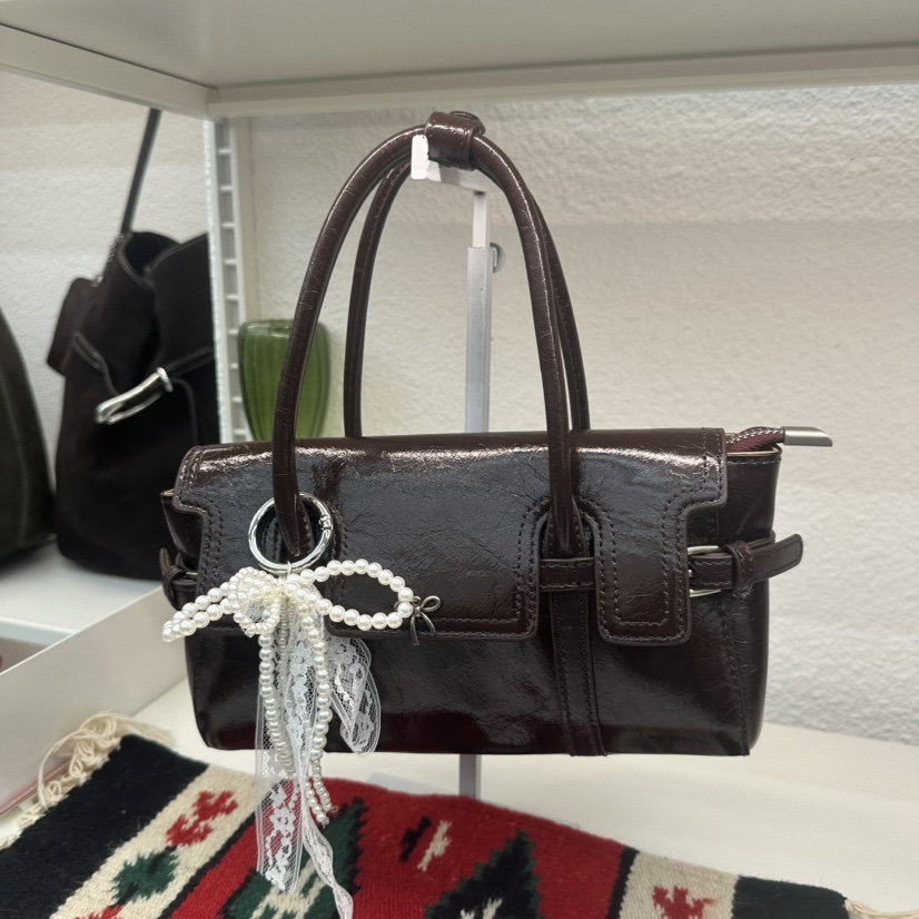 HOSA韓國直郵㊣女裝新品職業時尚單肩斜跨包不含飾品有長肩帶HOSA單肩/斜跨包圖色1