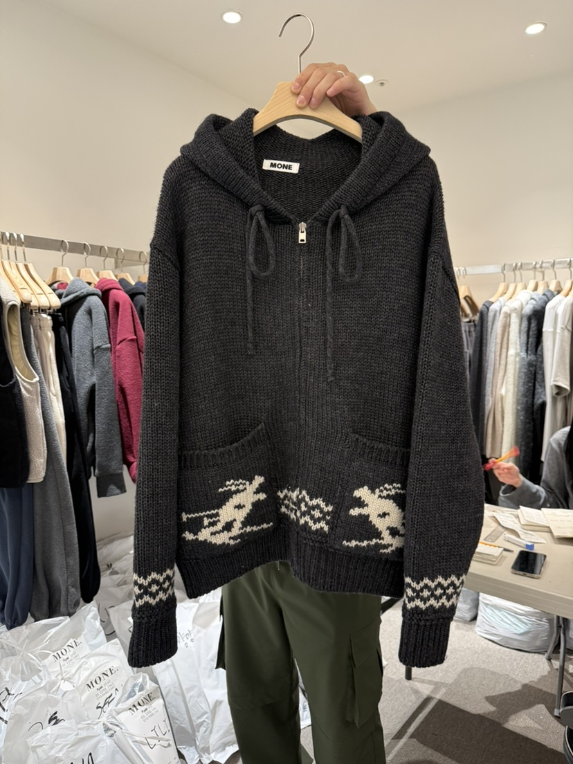 MONE-A東大門㊣直郵女士新款休閑職業推薦時尚人氣25秋冬針織衫MONE-A針織衫圖色1