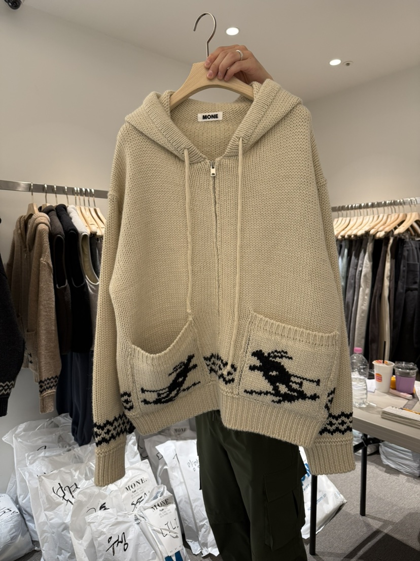 MONE-A東大門㊣直郵女士新款休閑職業推薦時尚人氣25秋冬針織衫MONE-A針織衫圖色3