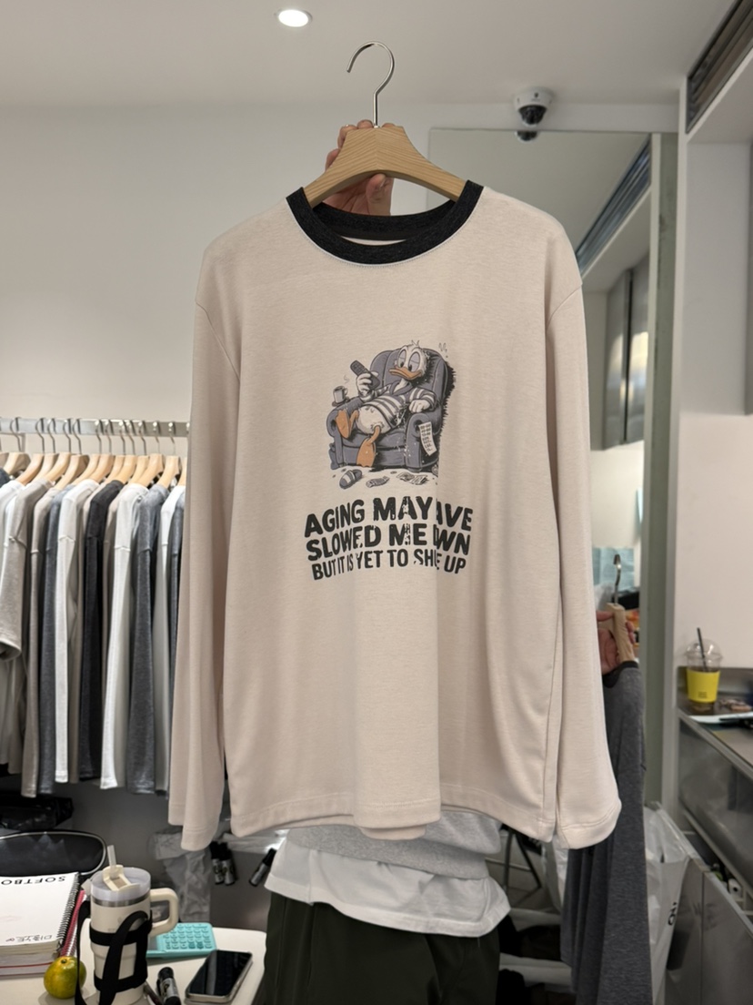 MONE-A東大門㊣代購女裝新品推薦人氣休閑熱賣時尚長袖T恤MONE-A長袖T恤圖色1