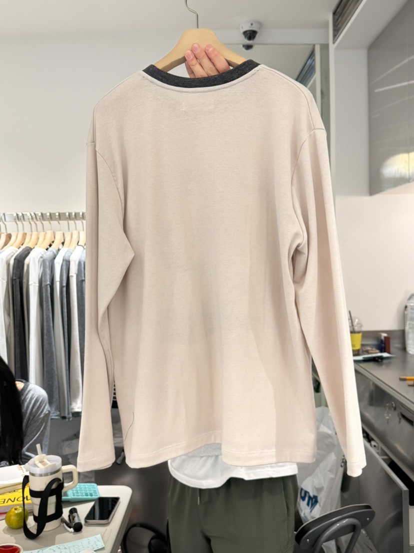 MONE-A韓國直郵㊣女士新款時尚職業熱賣休閑長袖T恤不含披肩MONE-A長袖T恤