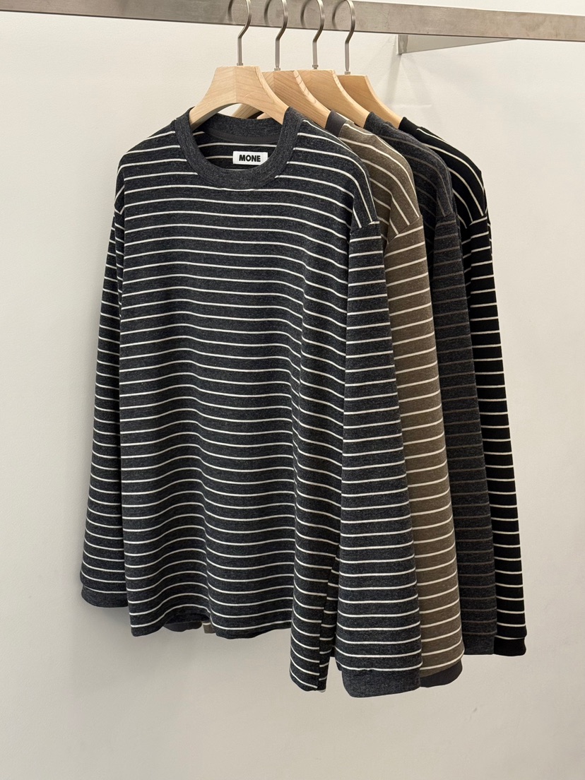 MONE-A韓國直郵㊣女裝新款人氣熱賣休閑25秋冬推薦長袖T恤MONE-A長袖T恤