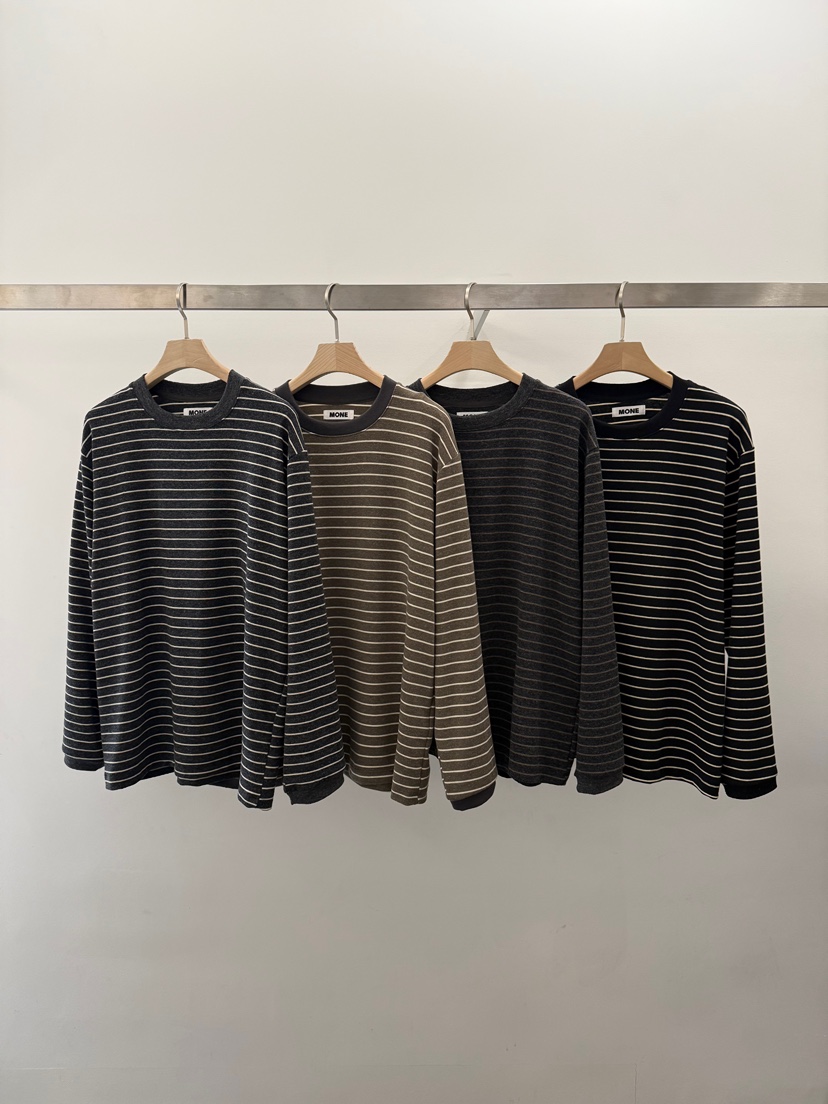 MONE-A韓國直郵㊣女裝新款人氣熱賣休閑25秋冬推薦長袖T恤MONE-A長袖T恤