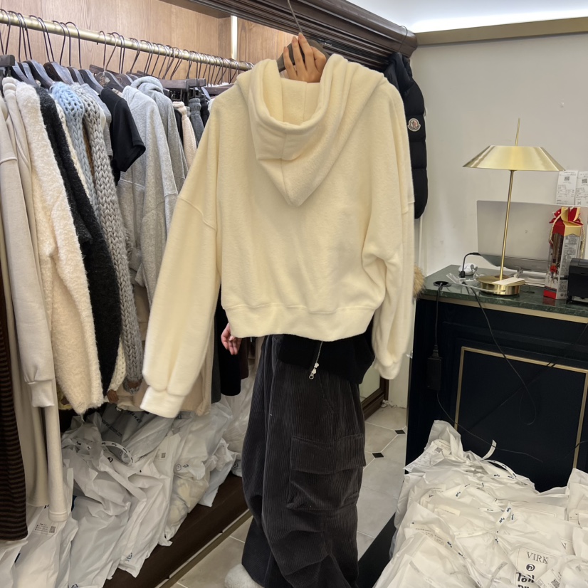 VIRKIN東大門㊣代購女士新品25秋冬時尚職業休閑人氣衛衣拉鏈VIRKIN衛衣