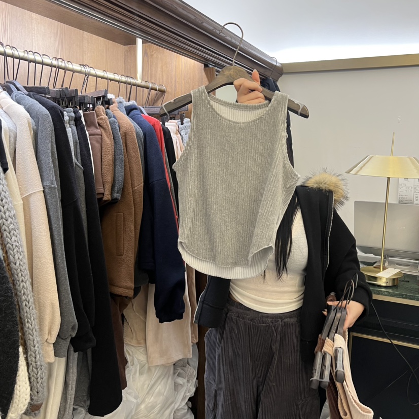 VIRKIN東大門㊣代購女士新款職業時尚休閑人氣25秋冬吊帶背心VIRKIN吊帶/背心圖色4