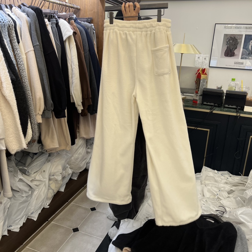 VIRKIN東大門㊣實拍女裝新品休閑推薦熱賣時尚休閑褲毛圈絨VIRKIN休閑褲