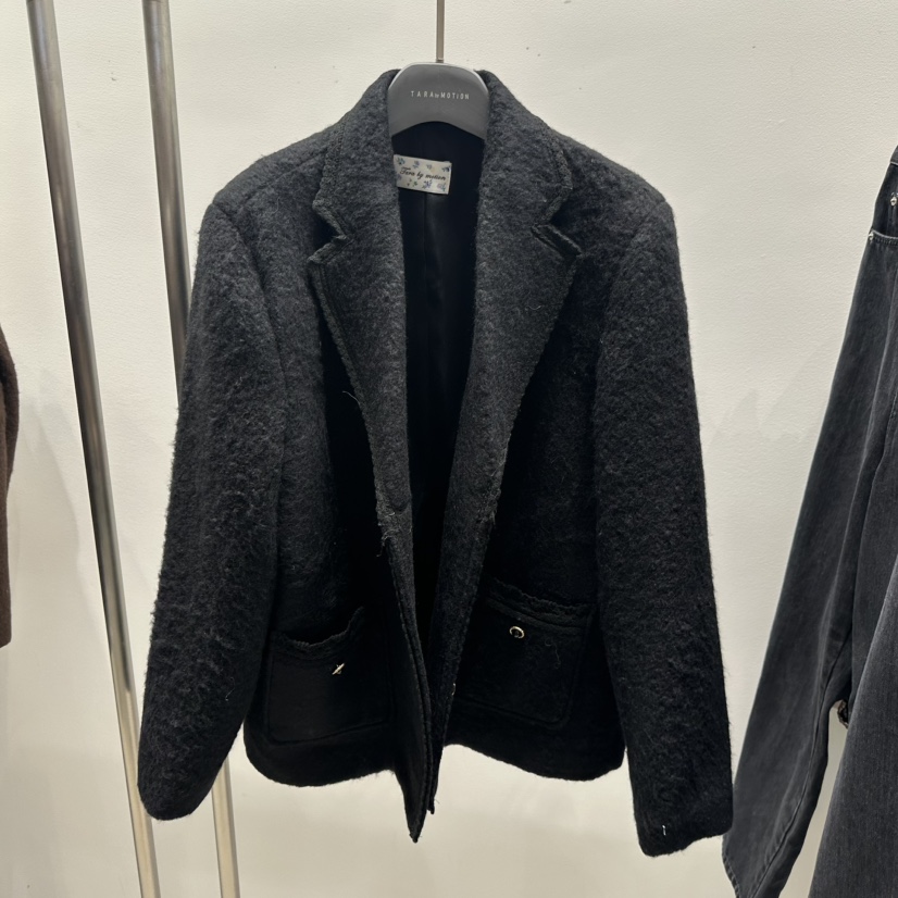 TARABY MOTION韓國代購㊣女士新款休閑人氣25秋冬夾克羊毛TARABY MOTION夾克圖色2