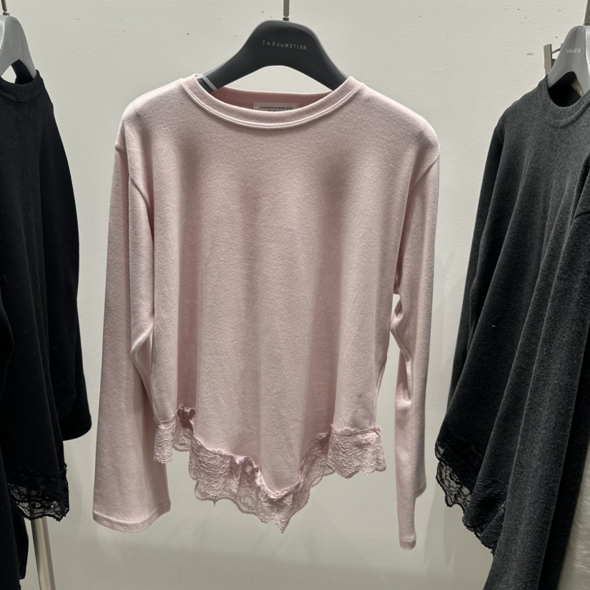 TARABY MOTION韓國代購㊣女裝新款熱賣25秋冬時尚人氣長袖T恤TARABY MOTION長袖T恤圖色1