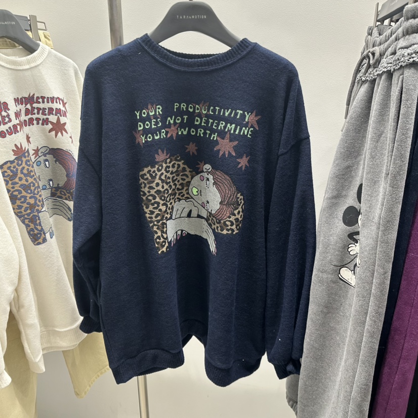 TARABY MOTION東大門㊣實拍女士新款時尚25秋冬熱賣推薦衛衣TARABY MOTION衛衣圖色2