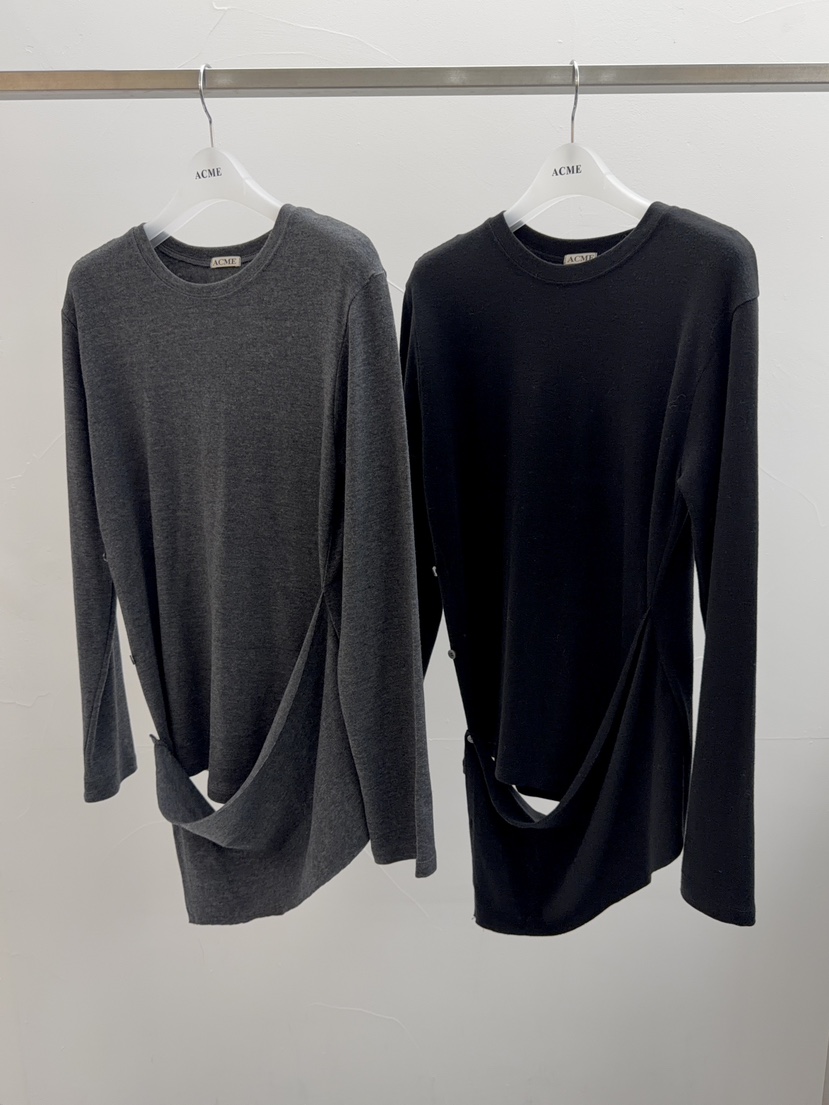 ACME韓國直郵㊣女士新品時尚休閑熱賣推薦人氣職業25秋冬長袖T恤ACME長袖T恤