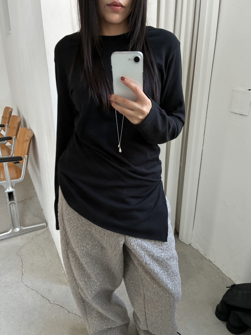 ACME韓國直郵㊣女士新品時尚休閑熱賣推薦人氣職業25秋冬長袖T恤ACME長袖T恤