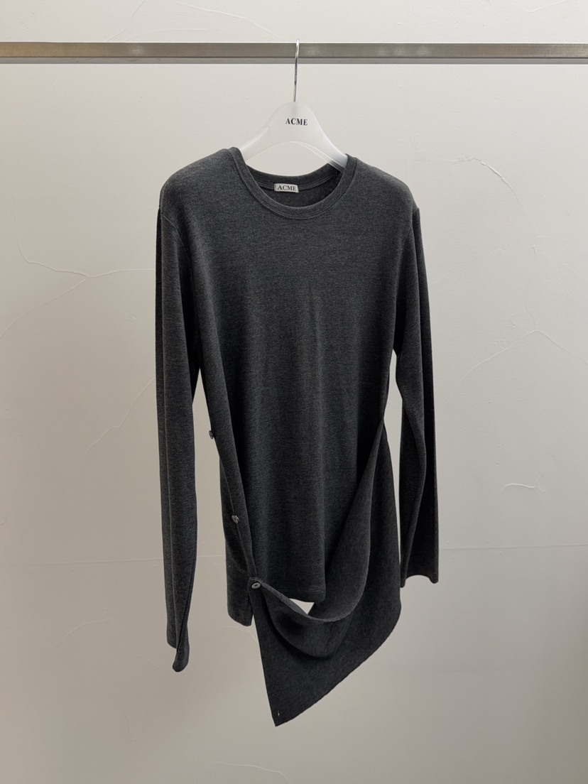 ACME韓國直郵㊣女士新品時尚休閑熱賣推薦人氣職業25秋冬長袖T恤ACME長袖T恤圖色1墨色